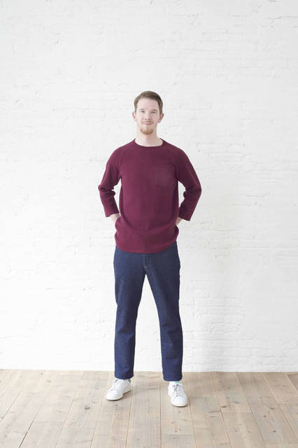 <strong>FLISTFIA｜フリストフィア</strong><br /><strong>2015-16年 秋冬コレクション</strong>　3/4スリーブサーマルTシャツ 9936円、デニム 2万3760円