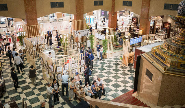 <strong>MITSUKOSHI｜日本橋三越本店</strong><br />三越アート＆クリエーション「北斎漫画の世界へようこそ」　日本橋三越本店 本館1階中央ホールで開催