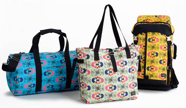 <strong>YOSHIDA｜吉田カバン</strong><br />吉田カバン創業80周年記念イベント「YOSHIDA 80th ANNIVERSARY THE STAGE」　<strong>「M/M (Paris)」</strong>　パリを拠点にするクリエイティブユニットM／M Parisとのアイテムは、彼らの象徴的なグラフィック「WORLD OF M/M」が全面にプリントされたアート性の高いカプセルコレクション。バックパック、ボストンバッグ、トートバッグの3型を展開