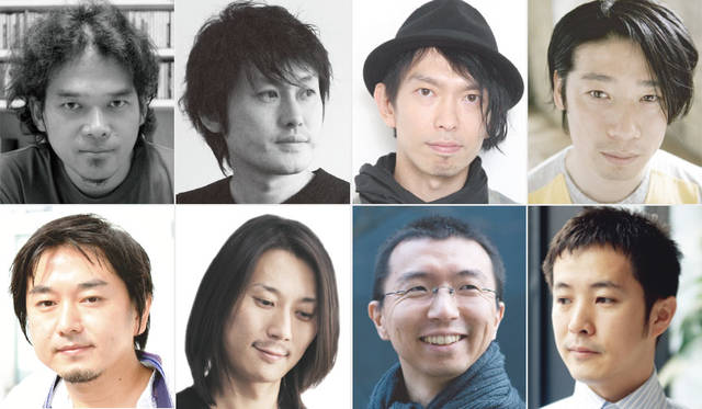 ゲスト建築家の芦澤竜一氏、五十嵐淳氏、石上純也氏、谷尻誠氏、平田晃久氏、平沼孝啓氏、藤本壮介氏、吉村靖孝氏