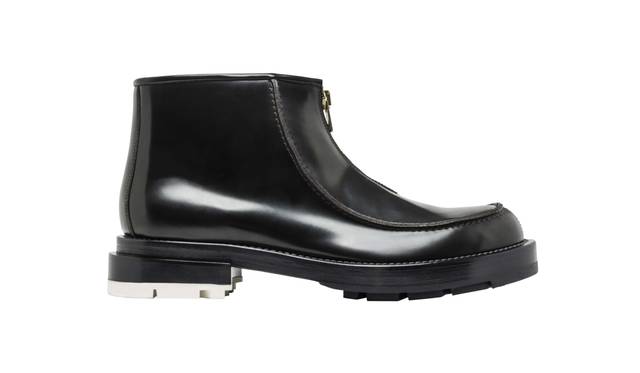 FRONT ZIP LEATHER BOOTS 9万3960円