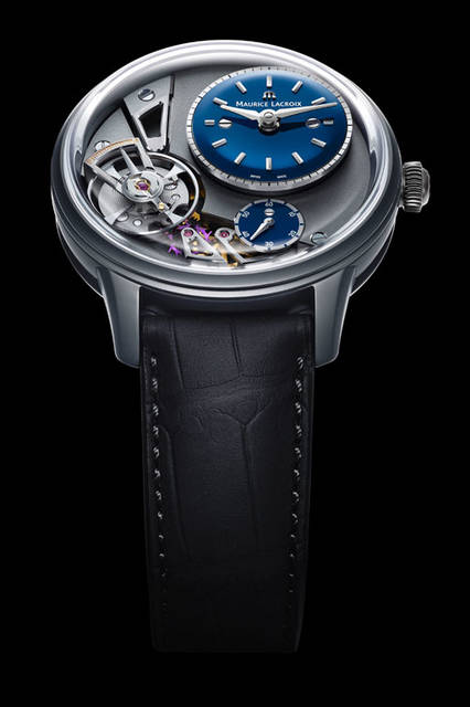 <strong>マスターピース　グラビティ・リミテッド</strong><br />ケース｜ステンレススチール<br />直径｜43mm<br />厚さ｜16.5mm<br />ムーブメント｜自動巻き（ML230)<br />ストラップ｜クロコダイル<br />防水｜5気圧<br />限定数｜250本<br />発売時期｜2015年10月予定<br />予価｜140万円<br />