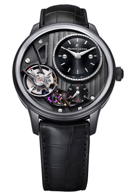 <strong>マスターピース　グラビティ・リミテッド</strong><br />ケース｜ステンレススチール<br />直径｜43mm<br />厚さ｜16.5mm<br />ムーブメント｜自動巻き（ML230)<br />ストラップ｜クロコダイル<br />防水｜5気圧<br />限定数｜250本<br />発売時期｜2015年10月予定<br />予価｜140万円<br />