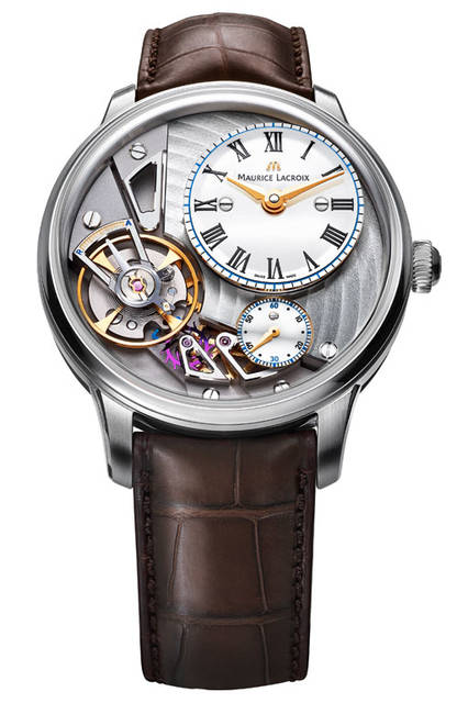 <strong>マスターピース　グラビティ・リミテッド</strong><br />ケース｜ステンレススチール<br />直径｜43mm<br />厚さ｜16.5mm<br />ムーブメント：自動巻き（ML230)<br />ストラップ｜クロコダイル<br />防水｜5気圧<br />限定数｜250本<br />発売時期｜2015年10月予定<br />予価｜138万円<br />