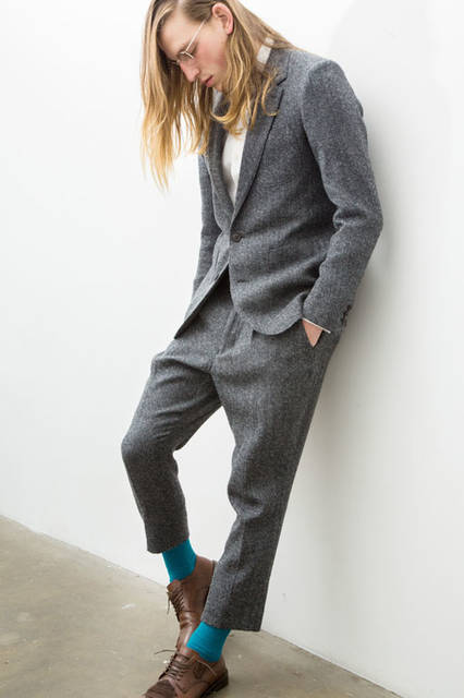 <strong>doublet｜ダブレット</strong><br /><strong>2015-16年 秋冬コレクション</strong>　W/C JACQUARD JACKET 9万3960円、W/C JACQUARD PANT 4万6440円