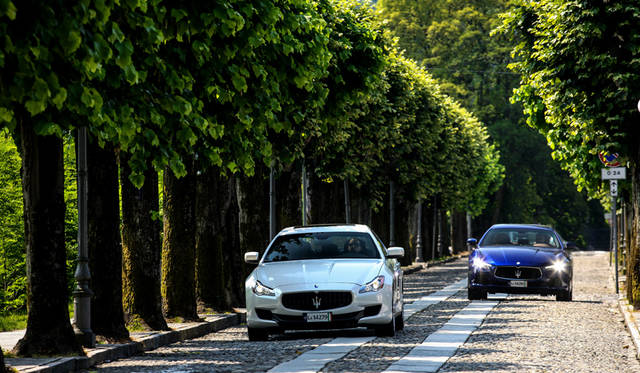 Maserati Quattroporte｜マセラティ クアトロポルテ（手前）、Maserati Ghibli｜マセラティ ギブリ（奥）