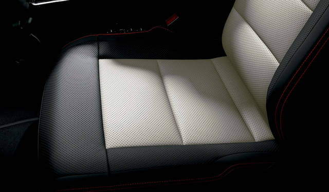 ブラック＆ポーセレン（白磁器）designoレザーシート内装