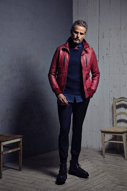 <strong>junhashimoto｜ジュンハシモト</strong><br /><strong>2015-16年 秋冬コレクション</strong>　レザーブルゾン 17万8200円