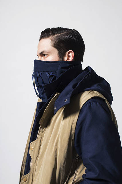 <strong>meanswhile｜ミーンズワイル</strong><br /><strong>2015-16年 秋冬コレクション</strong>　ヘッドギア1万4904円