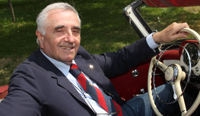 ブルーノ氏は長年勤めた銀行を数年前に定年退職。現在は20代のとき仲間とともに設立した「ロマーニャ古典4輪2輪クラブ」の会長に専念する日々だ。