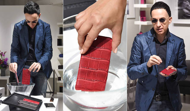 <strong>MAISON TAKUYA｜メゾン タクヤ</strong><br />2015年秋・新作コレクション　「スプラッシュアリゲーター」を使用したiPhoneケース