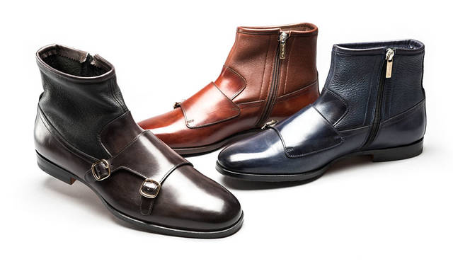 <strong>ISETAN MEN’S｜イセタンメンズ</strong>　2015年秋シーズン　<strong>「Santoni（サントーニ）」</strong>　ダブルモンクデザインの可能性を提案するサントーニならではのダブルモンクブーツが登場。内側にジップを、履き口にソフトなレザーを配し、履きやすさも追求。イセタンメンズ限定カラーとして3色をピックアップ。9月下旬発売予定。各12万5280円