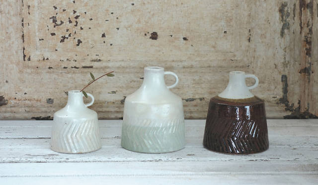 <strong>MISHIM POTTERY CREATION｜ミシン ポタリー クリエーション</strong><br />flower vase 2900円（税抜）