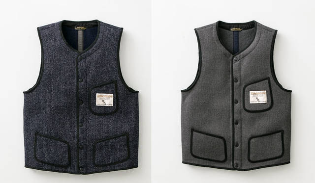 <strong>WORK NOT WORK｜ワーク ノット ワーク</strong><br />阪急メンズ大阪 5階「WORK NOT WORK URBAN RESEARCH 阪急メンズ大阪店」　阪急メンズ大阪先行販売アイテム「WNW × BROWN'S BEACH COVERT CLOTH WORK VEST」（左／ネイビー、右／グレー）ともに3万4560円