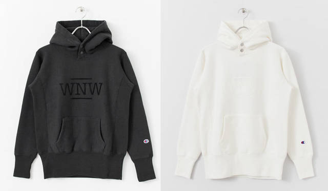 <strong>WORK NOT WORK｜ワーク ノット ワーク</strong><br />阪急メンズ大阪 5階「WORK NOT WORK URBAN RESEARCH 阪急メンズ大阪店」　阪急メンズ大阪先行販売アイテム「WNW × Campion REVERSE WEAVE PULL OVER PARKA」各1万2960円