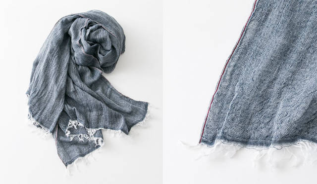 <strong>WORK NOT WORK｜ワーク ノット ワーク</strong><br />阪急メンズ大阪 5階「WORK NOT WORK URBAN RESEARCH 阪急メンズ大阪店」　阪急メンズ大阪先行販売アイテム「WWNW × ever loom INDIGO BIG STOLE」2万5920円