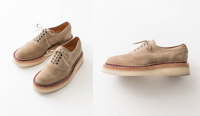 <strong>WORK NOT WORK｜ワーク ノット ワーク</strong><br />阪急メンズ大阪 5階「WORK NOT WORK URBAN RESEARCH 阪急メンズ大阪店」　阪急メンズ大阪先行販売アイテム「WNW × KIDS LOVE GAITE NORWEPE SOLE SHOES」6万2640円