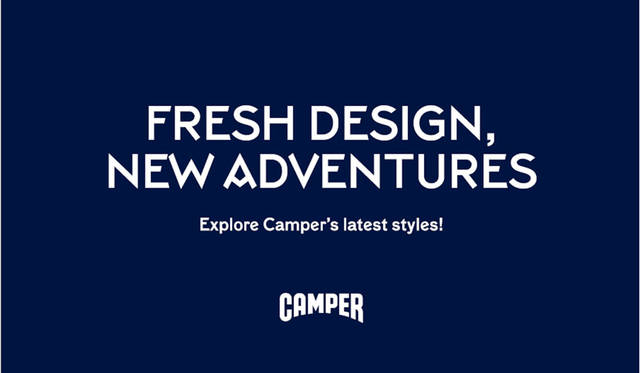 <strong>CAMPER｜カンペール</strong><br />「フレッシュデザイン、ニューアドベンチャー」フェア開催