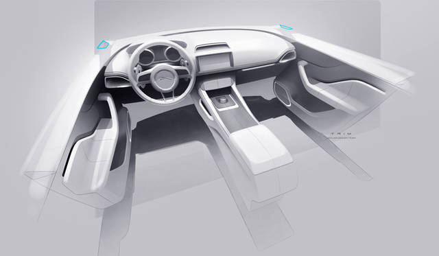 Jaguar F-Pace｜ジャガー Fペース インテリアスケッチ