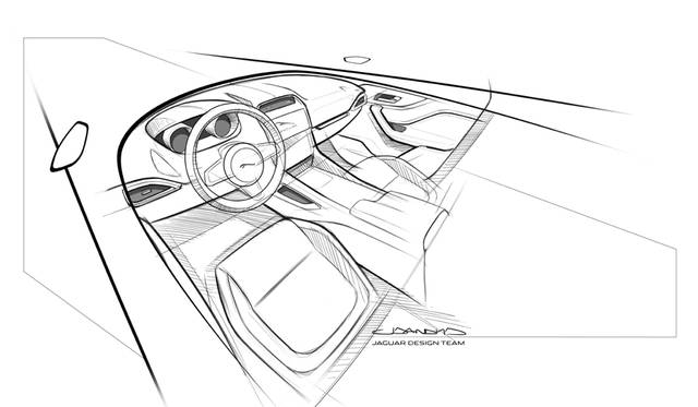 Jaguar F-Pace｜ジャガー Fペース インテリアスケッチ