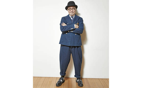 菊池武夫氏は今春おこなわれたショーピースを着用