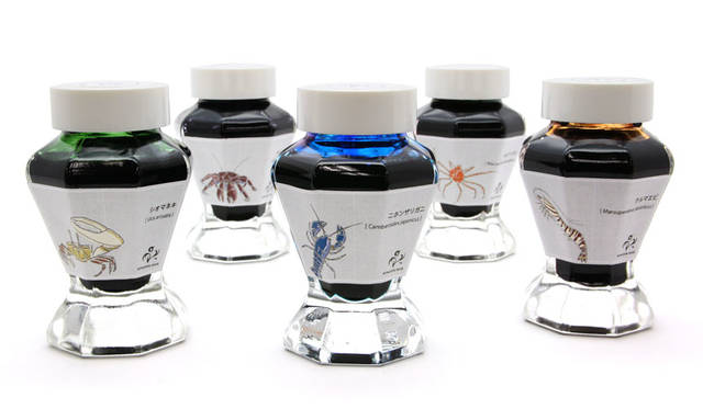 <strong>KINGDOM NOTE｜キングダムノート</strong><br />セーラー万年筆ボトルインク　キングダムノート別注「日本の生物シリーズ 甲殻類」 