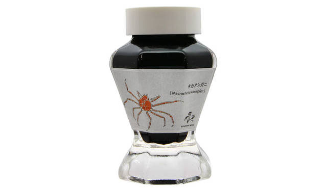 <strong>KINGDOM NOTE｜キングダムノート</strong><br />セーラー万年筆ボトルインク　キングダムノート別注「日本の生物シリーズ 甲殻類」  タカアシガニ（Macrocheira kaempferi）：赤