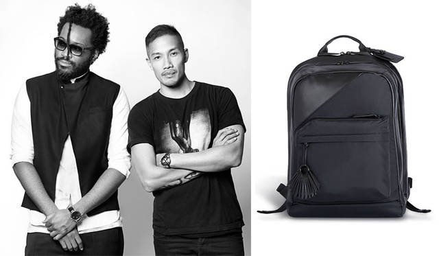 <strong>TUMI｜トゥミ</strong><br />左／「PUBLIC SCHOOL（パブリックスクール）」のデザイナー、ダオイー・チョウ（Dao-Yi Chow）とマックスウェル・オズボーン（Maxwell Osborne）、右／バックパック