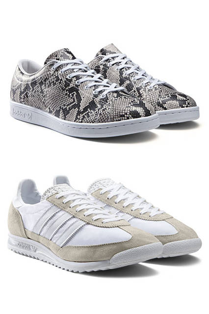 <strong>adidas Originals｜アディダス オリジナルス</strong><br />コラボレーションコレクション「adidas Originals by HYKE」　下／スニーカー 1万5120円