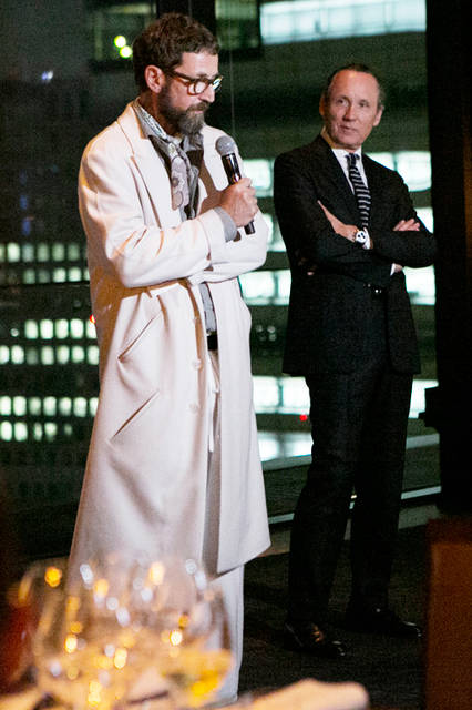 Stefano Pilati（ステファノ・ピラーティ）＜写真左＞、 Gildo Zegna（ジルド・ゼニア）＜写真右＞