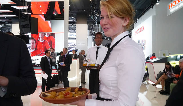 本田技研のケータリングはスペイン料理でした。