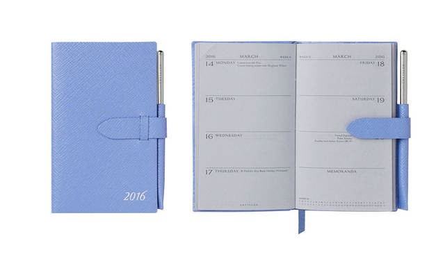 2016年新作ダイアリー　ペン付き パナマダイアリー（ナイルブルー）1万9440円