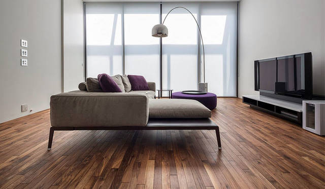 IOC　ウォールナットナチュール（床材）　撮影：下村康典　http://www.iocjapan.biz/