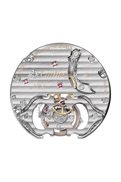 <strong>クレ ドゥ カルティエ　フライングトゥールビヨン</strong><br />ケース｜ホワイトゴールド（ロジウムコーティング）478個、計3.56ctのブリリアントカットダイヤモンドをセッティング<br />直径｜35mm<br />厚さ｜11.3mm<br />ムーブメント｜手巻き（Cal.9452 MC）<br />振動数｜2万1600振動／時<br />パワーリザーブ｜約50時間<br />防水｜3気圧防水<br />機能｜フライングトゥールビヨン<br />価格｜1810万円（税別）<br /><br />© Cartier