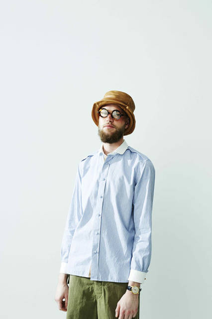 <strong>Enharmonic TAVERN｜エンハーモニック・タヴァーン</strong><br /><strong>2015-16年 秋冬コレクション</strong>　ハット1万6200円、ブルゾン2万8080円、シャツ1万7280円