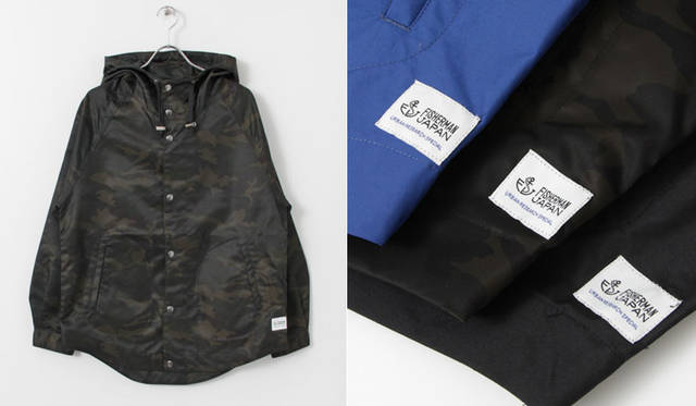 <strong>URBAN RESEARCH｜アーバンリサーチ</strong><br />アーバンリサーチ、ビームス、Yahoo! JAPANの3社共同企画 ポップアップショップ「TOHOKU WITH LOVE」　「URBAN RESEARCH JAPAN MADE×FISHERMAN JAPAN」シーパーカー 2万5920円