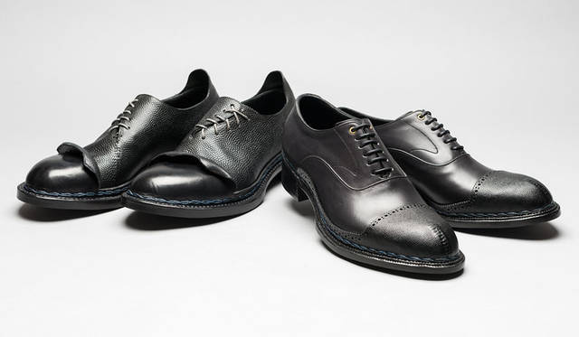 <strong>ISETAN MEN’S｜イセタンメンズ</strong><br />伊勢丹新宿店メンズ館地下1階＝紳士靴売場「JAPAN靴博2015」　左／「Nao Yokoo Arts & Artisan」モデル「NY-BR3」（サイズ26cm）、右／「Le Parrain」モデル「LP-BR1」（サイズ25.5cm）（価格はともに未定）