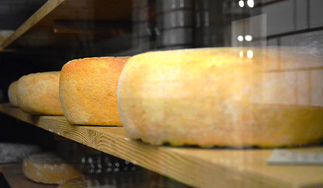 貯蔵室は9～11℃に保たれ、主にフランスなどヨーロッパのプレミアムチーズを保管