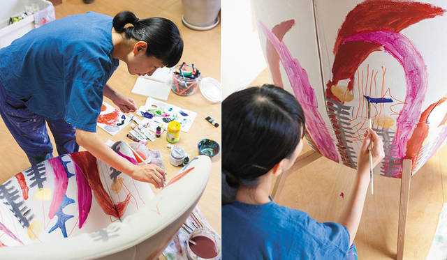 <strong>arflex｜アルフレックス</strong><br />アルフレックス × ミロコマチコ「たいようのねっこ」　Photo by TAMURA Yuichiro　