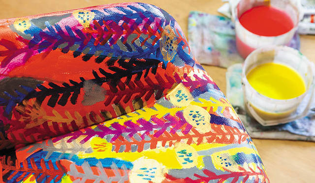 <strong>arflex｜アルフレックス</strong><br />アルフレックス × ミロコマチコ「たいようのねっこ」　Photo by TAMURA Yuichiro