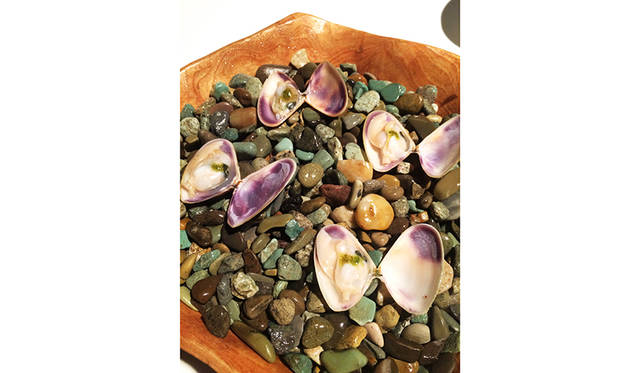 Pippiesは、メルボルンのチャイナタウンあたりにある中華レストランなどでよく登場する、地元ではおなじみの買。まるで浜辺で見つけたようなプレゼンテーション