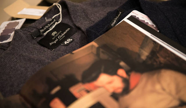 <strong>Nigel Cabourn｜ナイジェル・ケーボン</strong><br />2015-16年秋冬コレクション「THE TRANS-ANTARCTIC EXPEDITION & ROYAL AIRFORCE」展示会場にて