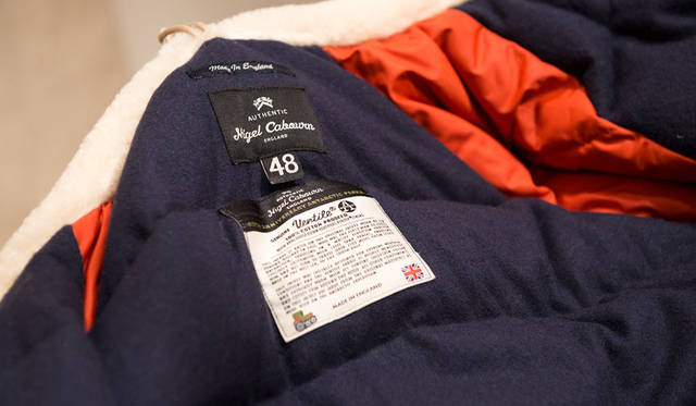 <strong>Nigel Cabourn｜ナイジェル・ケーボン</strong><br />2015-16年秋冬コレクション「THE TRANS-ANTARCTIC EXPEDITION & ROYAL AIRFORCE」展示会場にて