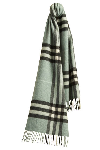 Burberry|バーバリー Check Cashmere Scarf - Dusty Mint