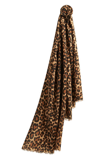 The-Lightweight-Cashmere-Scarf-in-Animal-Print---Camel The-Lightweight-Cashmere-Scarf-in-Animal-Print---Camel