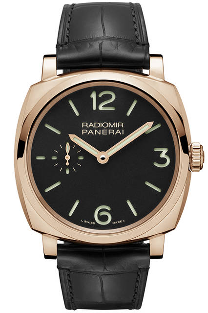PANERAI PAM00575 RADIOMIR 1940 3 DAYS ORO ROSSO 42mm|パネライ ラジオミール スリーデイズ オートマティック アッチャイオ 42mm <strong>ラジオミール 1940 スリーデイズ オロロッソ-42mm</strong><br />ケース|18Kレッドゴールド<br />直径|42mm<br />ムーブメント|手巻き(Cal.P.1000)<br />振動数|2万8800振動/時<br />パワーリザーブ|約72時間<br />防水|5気圧<br />機能|秒針ゼロリセット機構