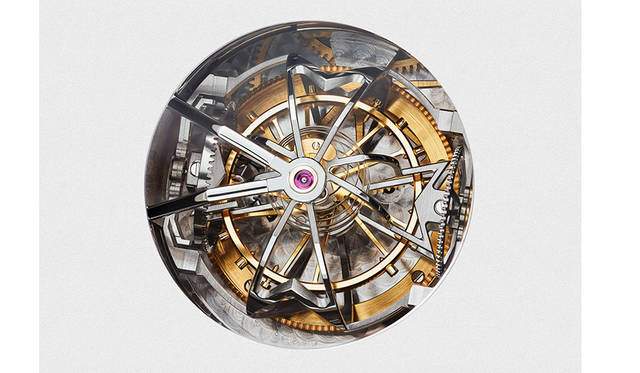 <strong>Reference 57260</strong><br />ケース｜18Kホワイトゴールド<br />直径｜98mm<br />厚さ｜50.55mm<br />ムーブメント｜手巻き（Cal.3750）<br />振動数｜1万8000振動／時<br />パワーリザーブ｜約60時間<br />機能｜レギュレータータイプの時・分・秒表示。球体ヒゲゼンマイを備えたアーミラリ天球儀トゥールビヨン・レギュレーター。3軸トゥールビヨン。12時間式の第２時間帯表示（時・分）。世界24都市のワールドタイム表示。12時間式ワールドタイムの昼夜表示。グレゴリオ暦永久カレンダー。グレゴリオ暦曜日表示。グレゴリオ暦月表示。グレゴリオ暦レトログラード日付表示。閏年表示。曜日番号の表示（ISO8601カレンダー）。その年における週番号表示（ISO8601カレンダー）。19年周期のユダヤ暦カレンダー。ヘブライ語曜日名。ヘブライ語月名。ヘブライ語日付表示。ヘブライ語セキュラーカレンダー。ヘブライ語世紀、10年、年表示。ユダヤ暦年の月数表示（12カ月または13カ月）。19年周期のゴールデンナンバー表示。太陽針による季節、春分・秋分、夏至・冬至、12星座表示。天文表示（オーナーの居住地で調整）。恒星時。恒星分。日出時刻表示（オーナーの居住地で調整）。日入時刻表示（オーナーの居住地で調整）。均時差。昼の長さ（オーナーの居住地で調整）。夜の長さ（オーナーの居住地で調整）。月相・月齢表示（1027年調整不要）。ヨム・キプール（ユダヤ教の贖罪の日）日付表示。レトログラード1/5秒クロノグラフ（コラムホイール1個）。レトログラード1/5秒スプリットセコンド・クロノグラフ（コラムホイール１個）。12時間積算計（コラムホイール１個）。60分積算計。シングルゴング＆ハンマーストライキング・アラーム。アラーム・ストライキング／サイレンス切り替え表示。ノーマルアラーム／カリヨン・ストライキング・アラーム選択表示。カリヨン・ストライキング機能と連結したアラーム機能。グラン・ソヌリ／プチ・ソヌリの選択が可能なアラームストライキング機能。アラーム・パワーリザーブ表示。5個のチャイムと5個のハンマーによるカリヨン・ウエストミンスターチャイム。グラン・ソヌリ・パッシングストライク。プチ・ソヌリ・パッシングストライク。ミニット・リピーター。ナイトサイレンス機能。完全に巻き上げられた状態で香箱を外すシステム。グラン・ソヌリ／プチ・ソヌリ・モード表示。サイレント／ストライキング／ナイト・モード表示。時間輪列用パワーリザーブ表示。ストライキング輪列用パワーリザーブ表示。巻き上げリューズポジション表示。ストライキングロック表示。二重香箱用巻き上げシステム。2位置・2方向の針合わせシステム。アラーム機能用埋め込み式巻き上げリューズ<br />限定数｜1本（アトリエ・キャビノティエによるオーダーメイド）<br />価格｜非公開<br />