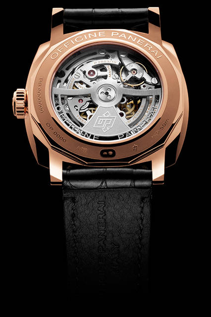 PANERAI PAM00624 RADIOMIR 1940 10 DAYS GMT AUTOMATIC ORO ROSSO 45mm|パネライ ラジオミール 1940 10デイズ GMT オートマティック オロロッソ 45mm <strong>ラジオミール 1940テンデイズ GMT オートマティック オロロッソ-45mm</strong><br />ケース|レッドゴールド<br />直径|45mm<br />ムーブメント|自動巻き(Cal.P.2003/10)<br />振動数|2万8800振動/時<br />パワーリザーブ|約240時間(約10日間)<br />防水|5気圧<br />機能|ロングパワーリザーブ、昼夜表示付きGMT機構、秒針ゼロリセット機構<br />発売時期|2015年冬予定