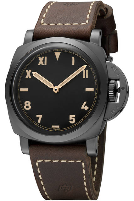 PANERAI PAM00629 LUMINOR 1950 3 DAYS TITANIO DLC 47mm|パネライ ルミノール1950 スリーデイズ チタニオ DLC 47mm <strong>ルミノール 1950 スリーデイズ チタニオ DLC-47mm</strong><br />ケース|ブラックDLCコーティングチタン<br />直径|47mm<br />ムーブメント|手巻き(Cal.P.3000)<br />振動数|2万1600振動/時<br />パワーリザーブ|約72時間<br />防水|10気圧<br />機能|アワージャンプ機構<br />発売予定|2015年冬