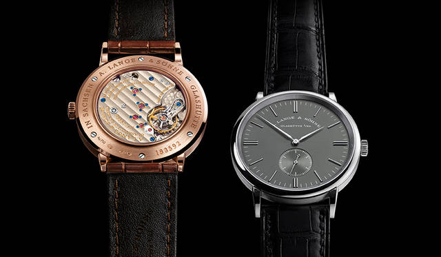 <strong>サクソニア</strong><br />ケース｜ピンクゴールド、ホワイトゴールド<br />直径｜37mm<br />厚さ｜7.8mm<br />ムーブメント｜手巻き（Cal.L941.1）<br />振動数｜2万1600振動／時<br />パワーリザーブ｜約45時間<br />防水｜3気圧<br />機能｜ストップセコンド機能<br />発売中（ブティック限定）<br />価格｜200万円（ピンクゴールド）、211万円（ホワイトゴールド）